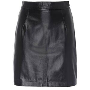 Lambskin Italian Leather Miniskirt